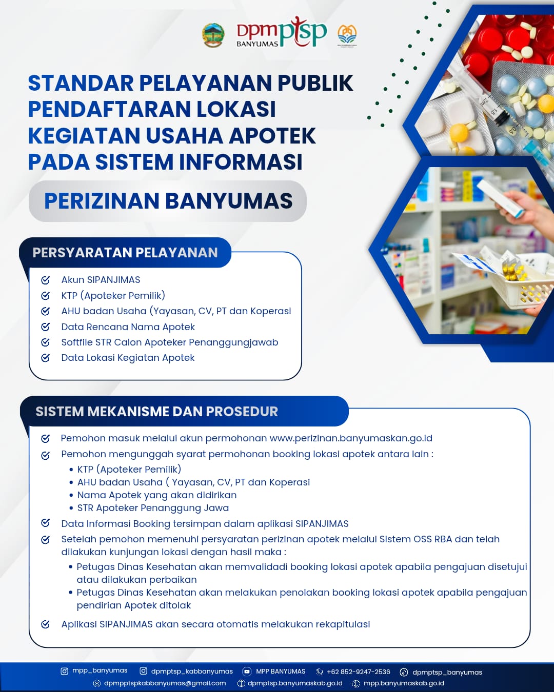 Standar Pelayanan Publik Pendaftaran Lokasi Kegiatan Usaha Apotek pada Sistem Perizinan