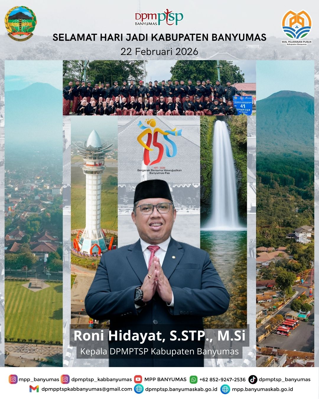Selamat Hari Jadi Banyumas ke-455 “Bergerak Bersama Mewujudkan Banyumas Pas”