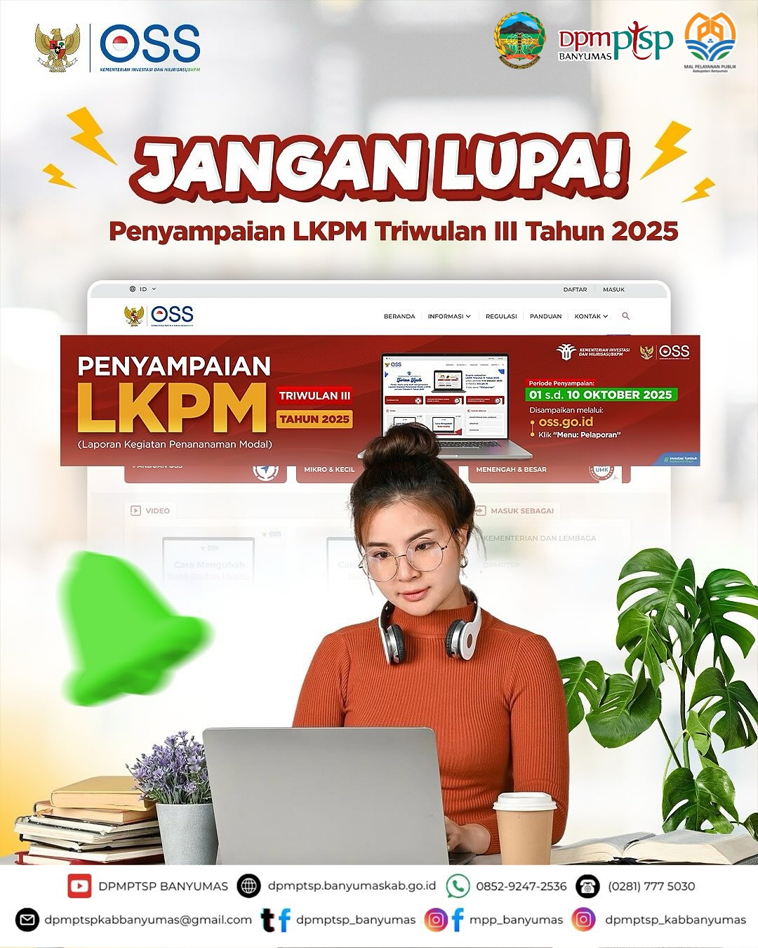Halo Sobat MPP Banyumas saatnya menyampaikan Laporan Kegiatan Penanaman Modal (LKPM) Triwulan II