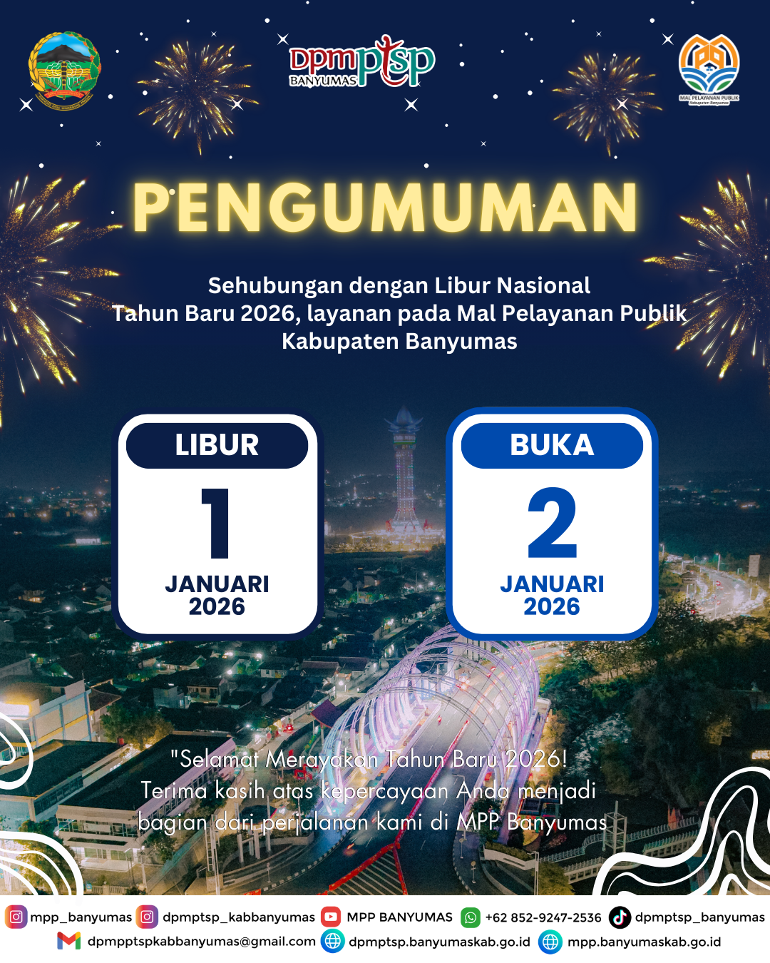 PENGUMUMAN LIBUR DAN CUTI BERSAMA NATAL