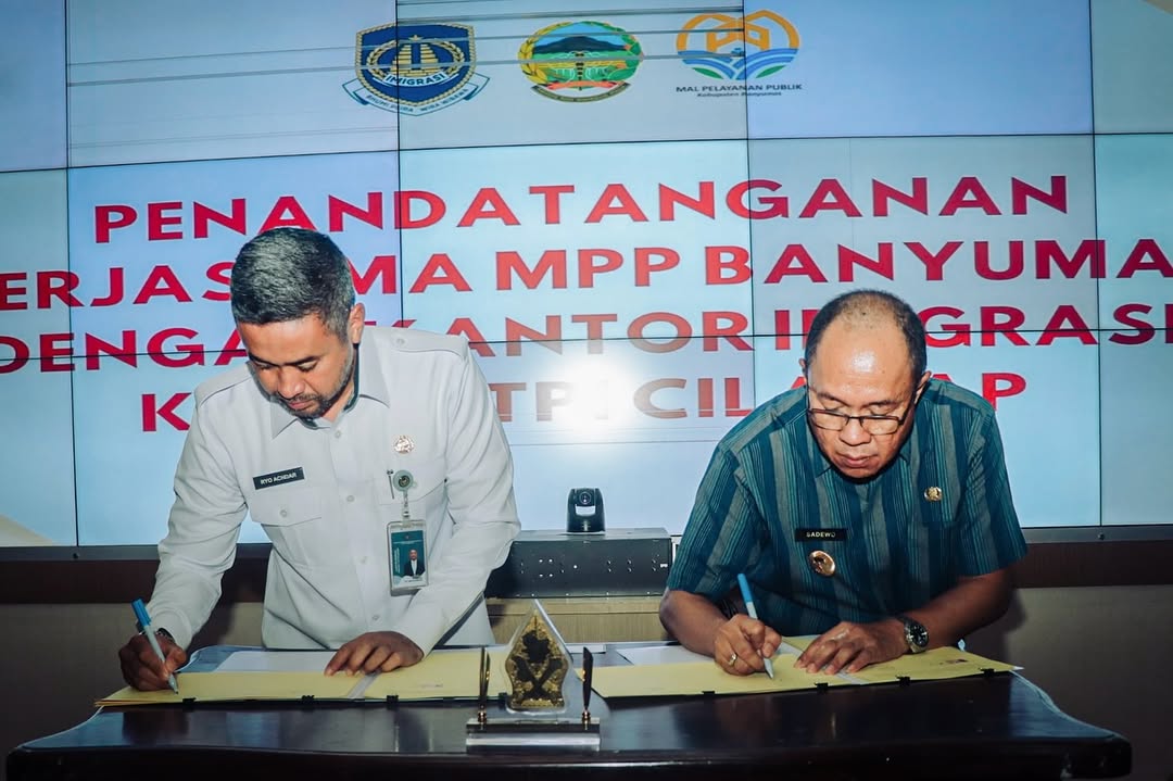 Penandatanganan Gerai Imigrasi dengan MPP Banyumas