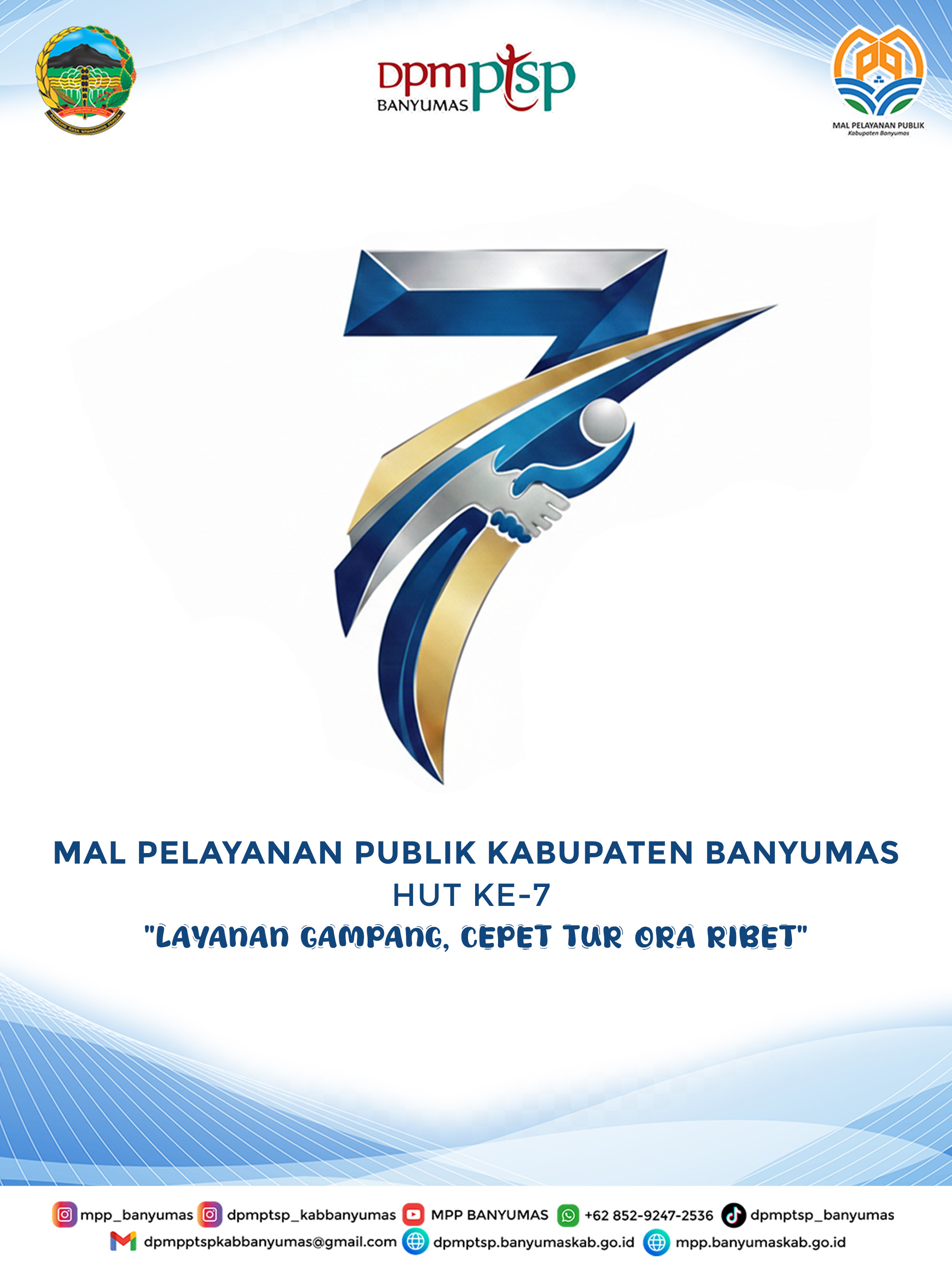 MPP Banyumas Peringati HUT ke-7 dengan Tema “Layanan Gampang, Cepet tur Ora Ribet”